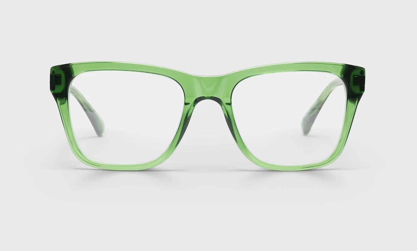 Kvetcher Wide Color 11 - Green Crystal Front and Temples