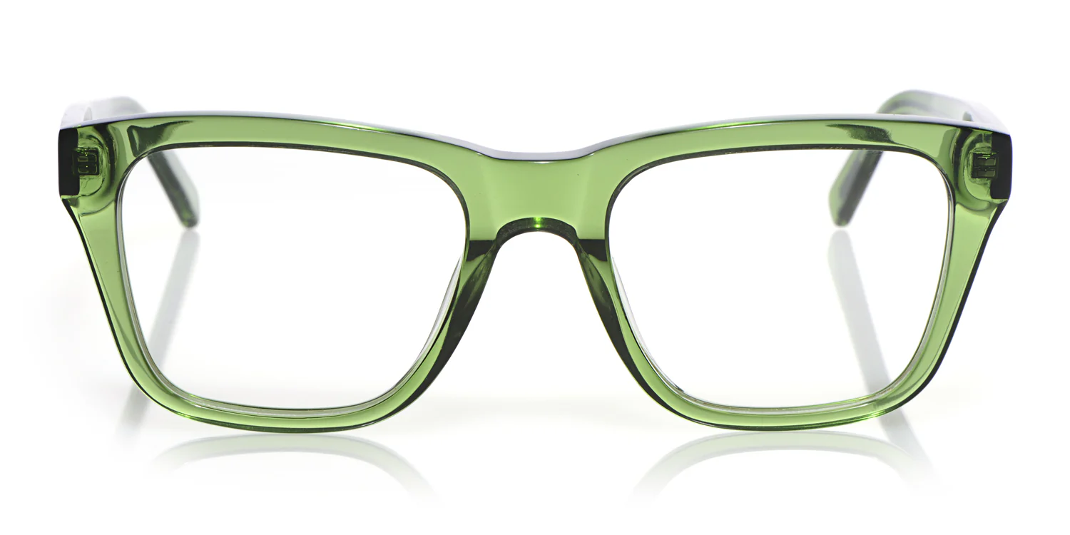 Kvetcher Wide Color 11 - Green Crystal Front and Temples