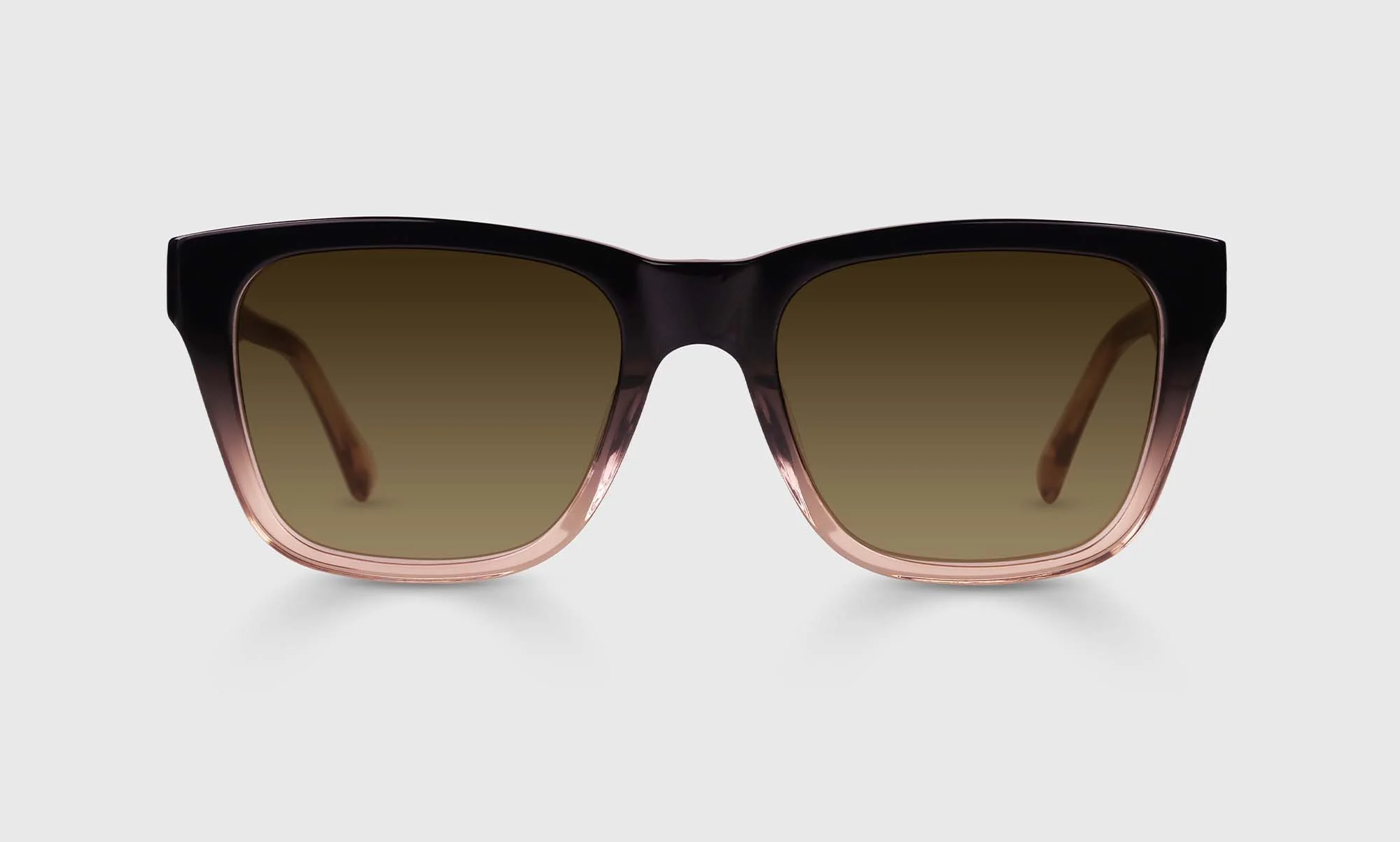 Kvetcher Wide Color 05 - Black to Antique Crystal Fade Front and Temples