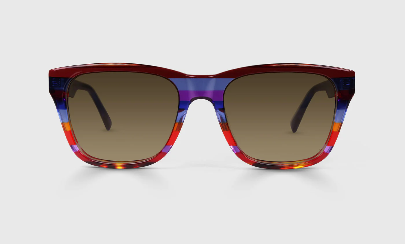 Kvetcher Wide Color 98 - Rainbow Front and Blue Temples