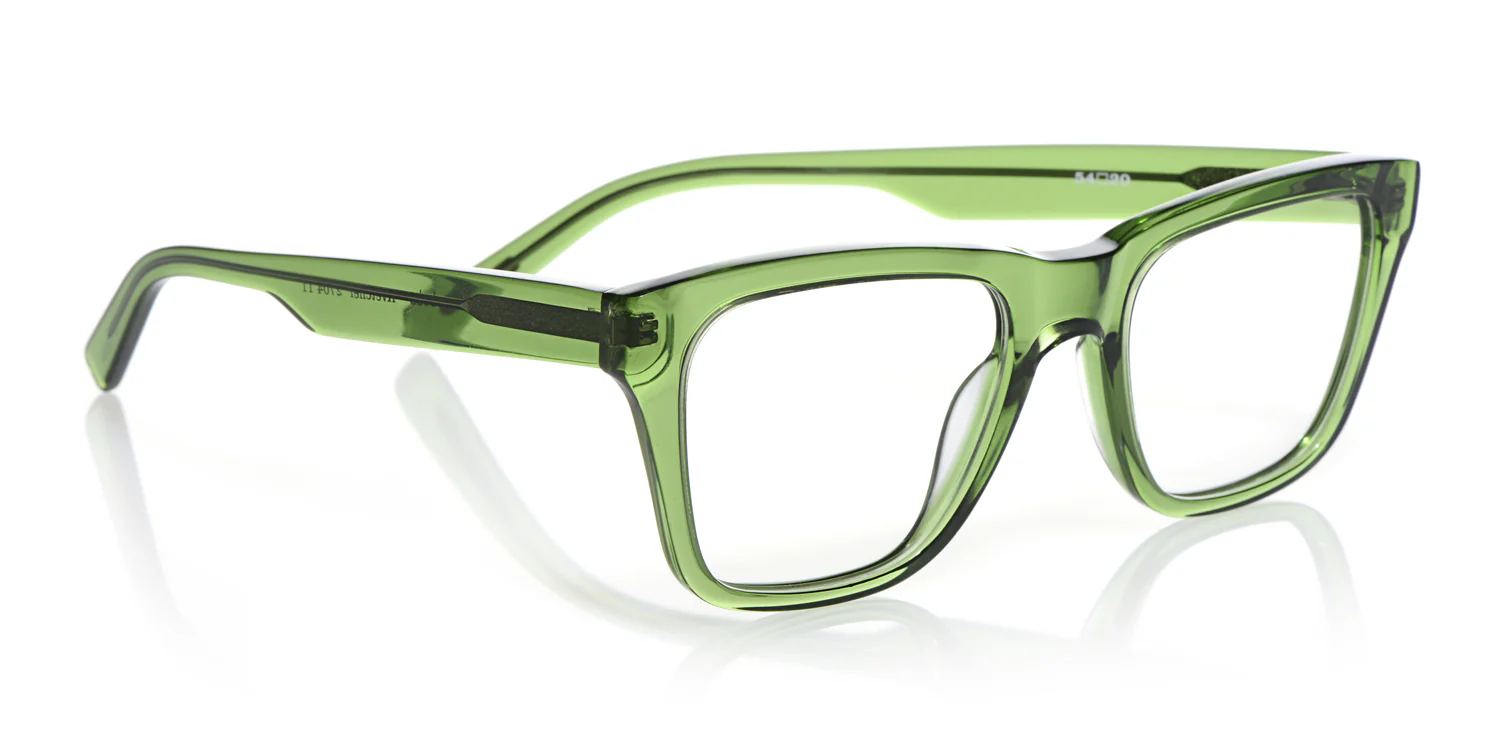 Kvetcher Wide Color 11 - Green Crystal Front and Temples - Image 3