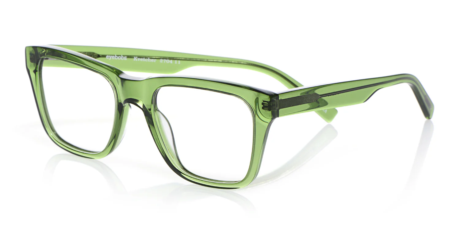 Kvetcher Wide Color 11 - Green Crystal Front and Temples - Image 4