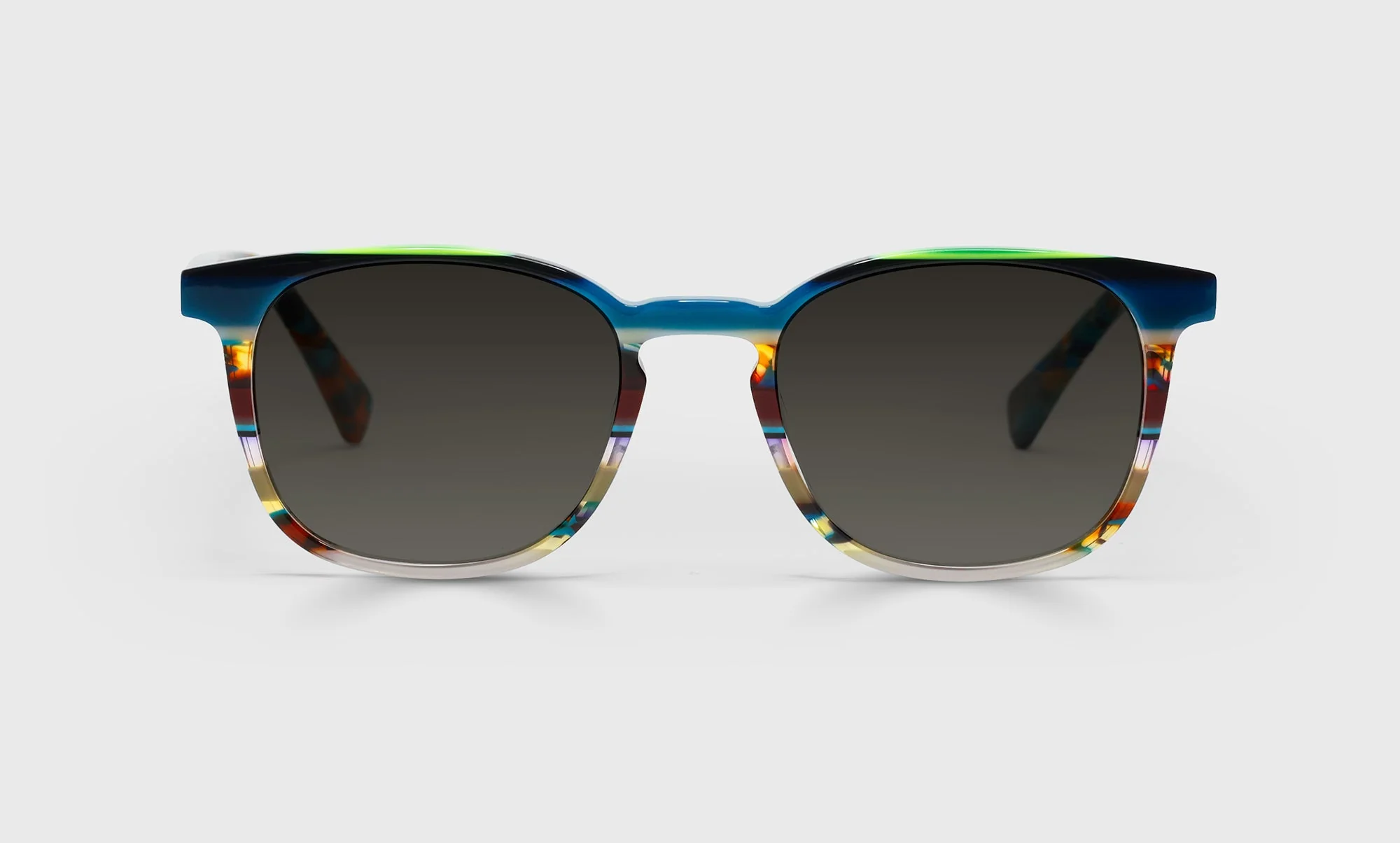 Boardroom Color 59 - Teal Multi-Stripe Front and Teal Tortoise Temples - Image 2