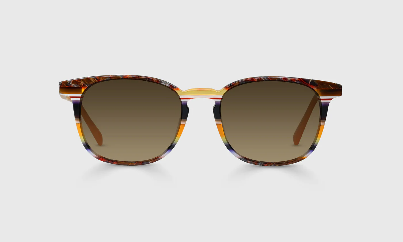 Boardroom Color 76 - Orange Multi-Stripe Front and Bronze Temples