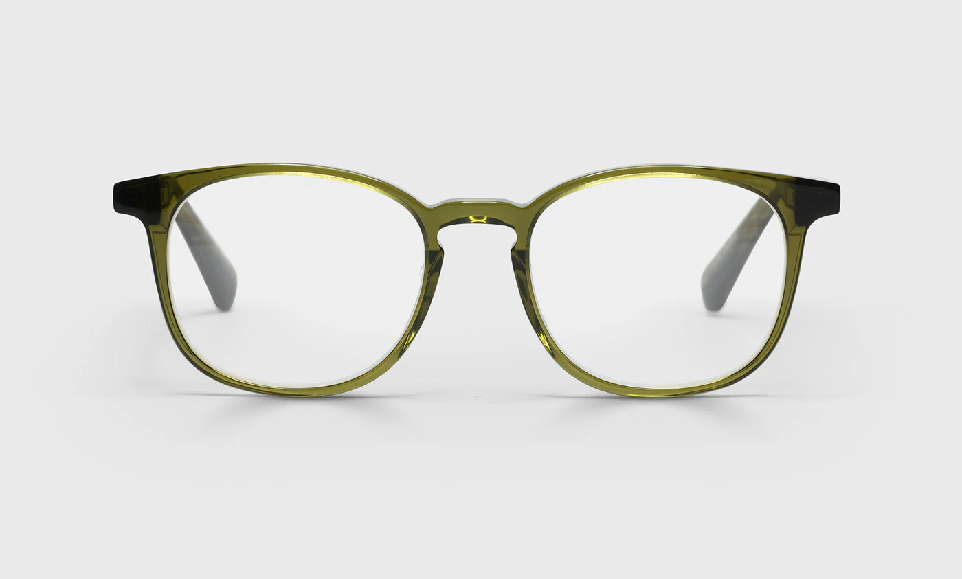 Boardroom Color 17 - Olive Crystal Front and Temples