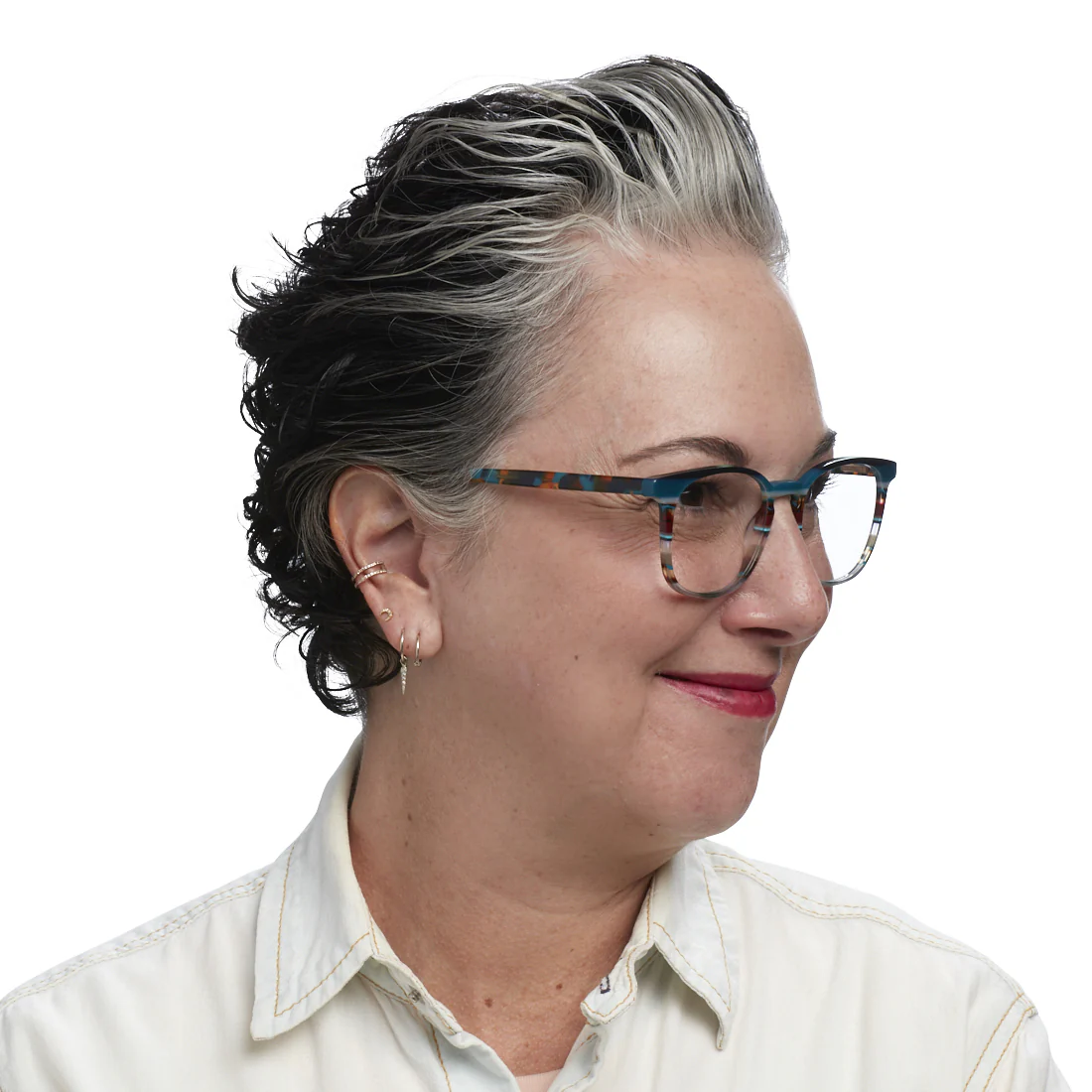 Boardroom Color 86 - Brown Demi Stripe Front and Temples - Image 6