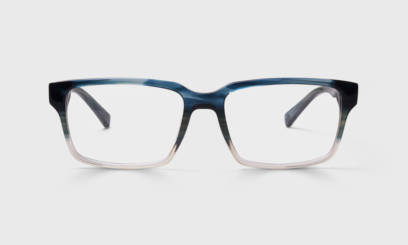 Wide Eyed Color 59 - Teal Demi Fade Front with Teal Demi Temples