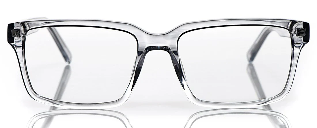 Wide Eyed Color 74 - Transparent Grey Front and Temples
