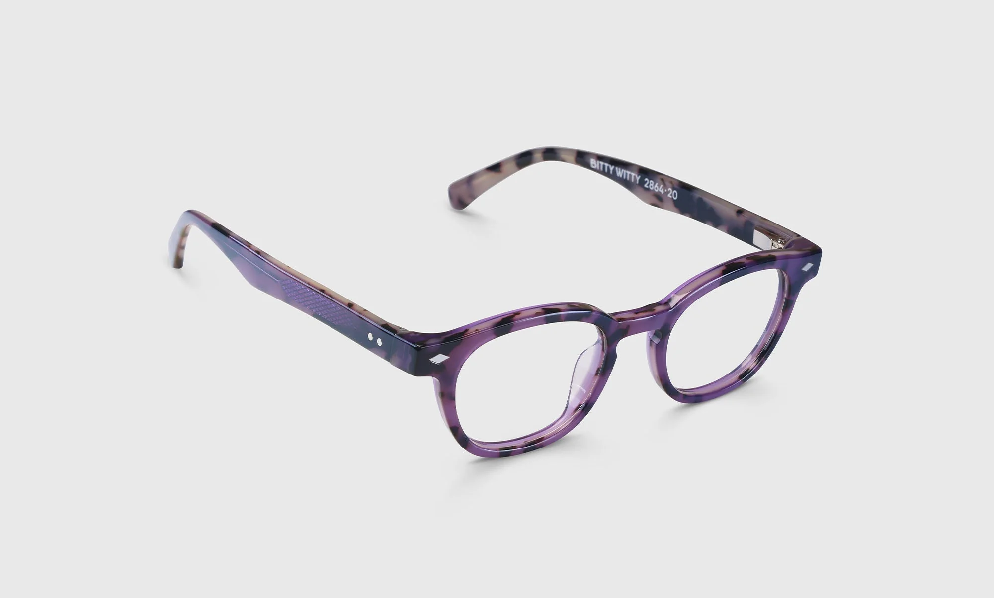 Bitty Witty Color 20 - Violet Tortoise Front and Temples - Image 3
