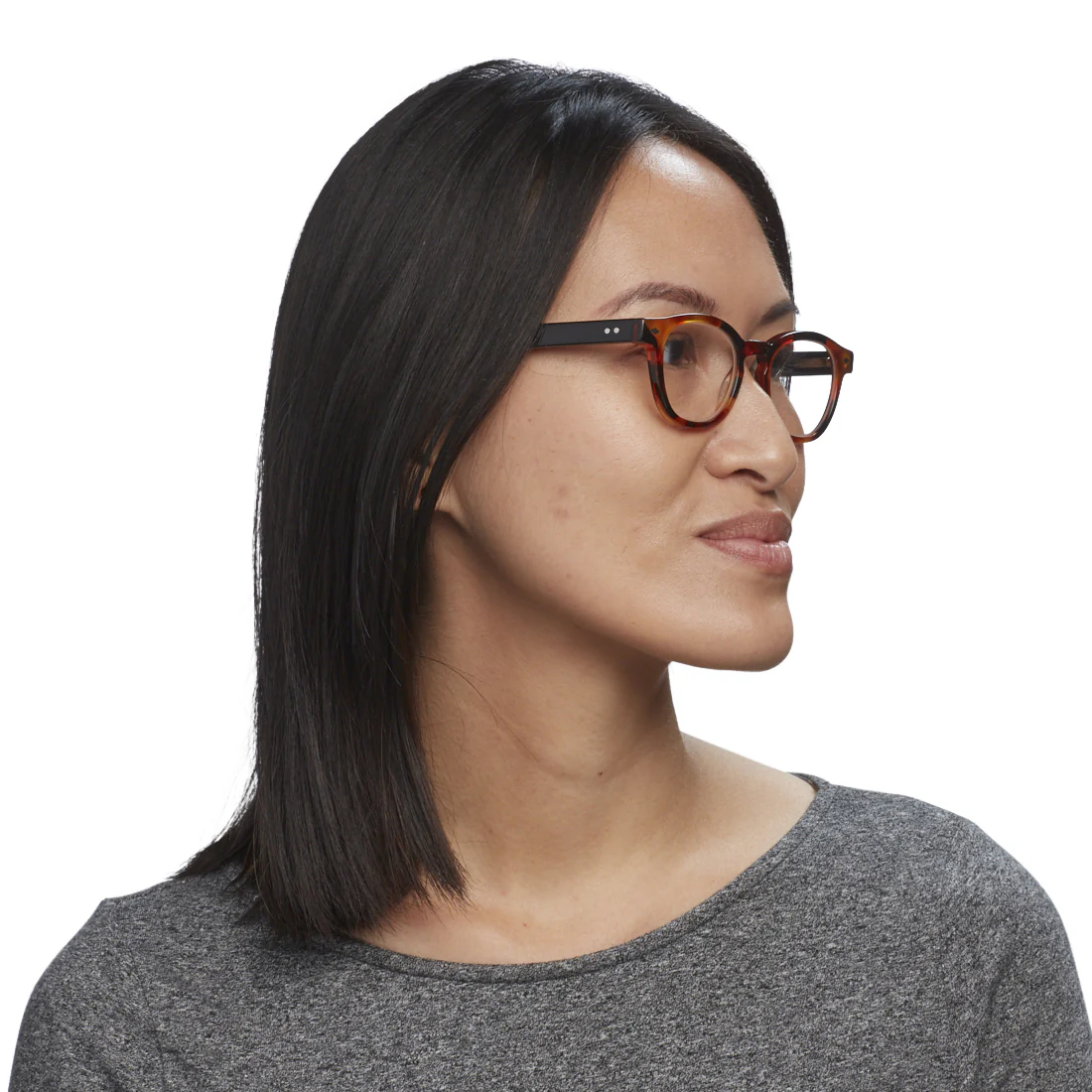 Bitty Witty Color 19 - Tortoise front with black temples - Image 4
