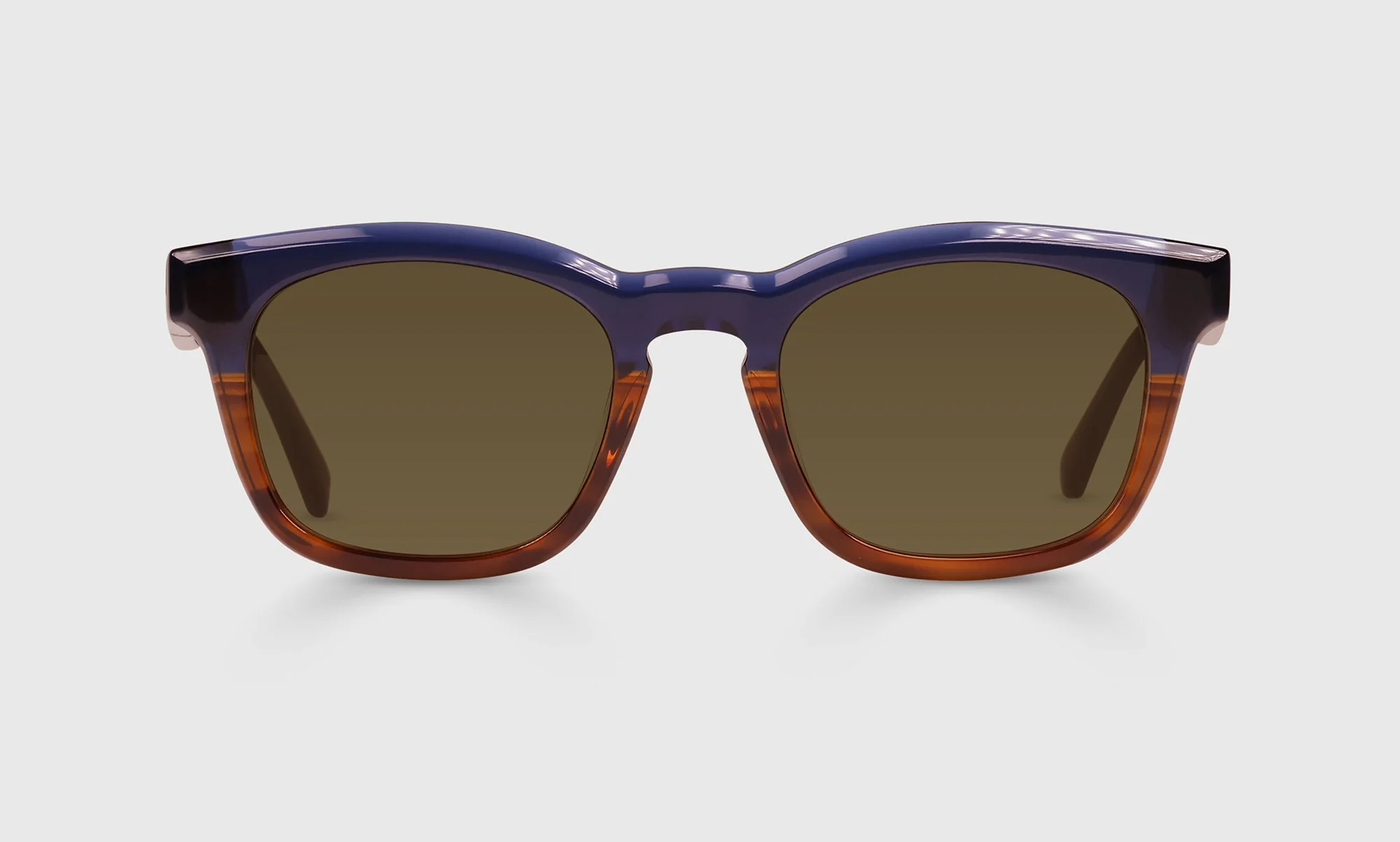 Humble Narrator Color 09 - Navy Amber Crystal Fade Front and Navy Temples