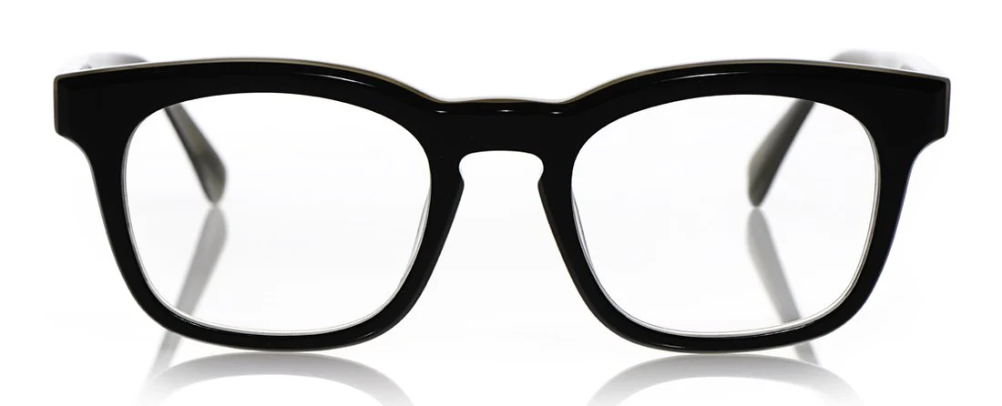 Humble Narrator Color 00 - Black with White Marble Inside Front and Temples