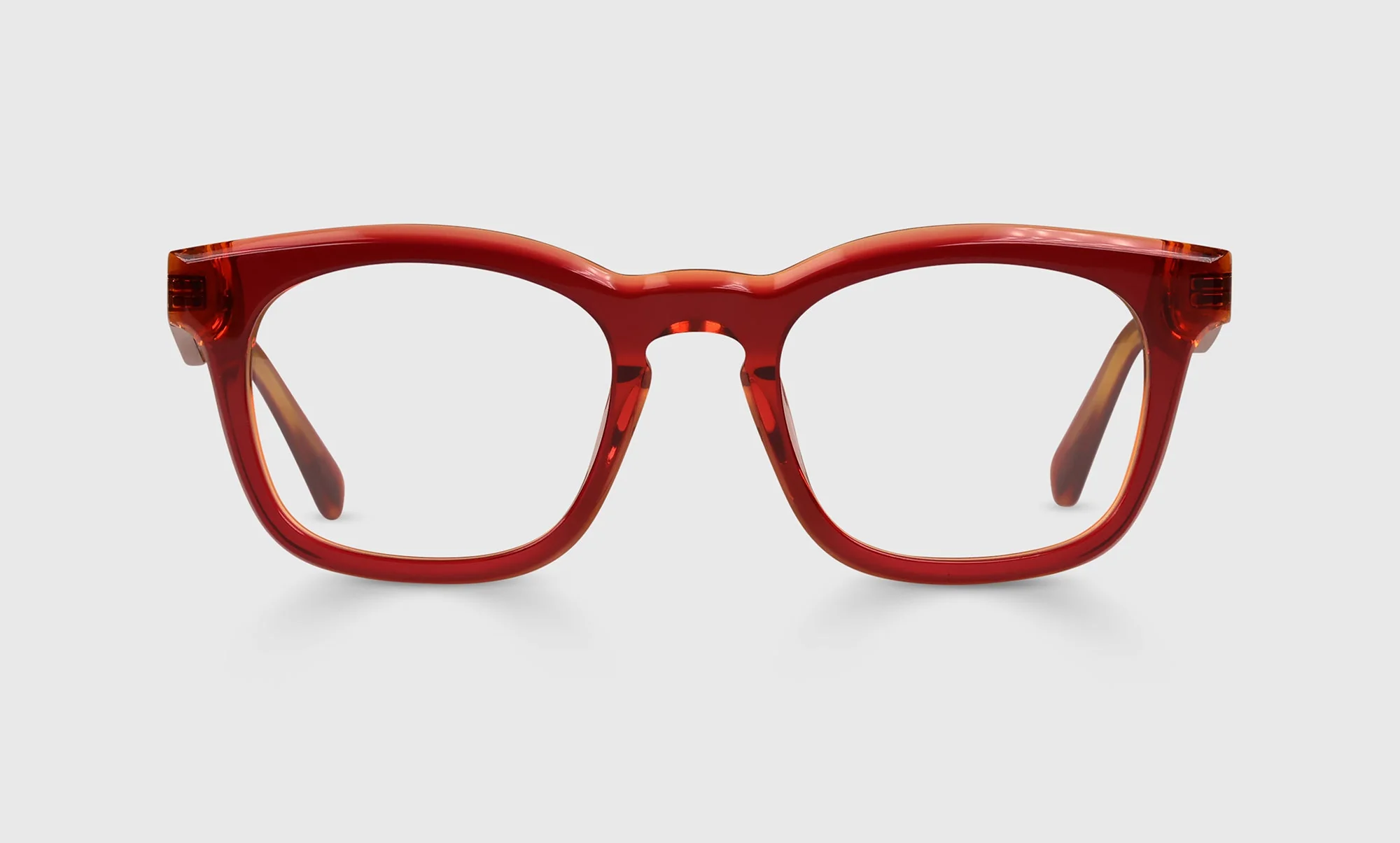Humble Narrator Color 01 - Red and Orange Crystal Front and Temples