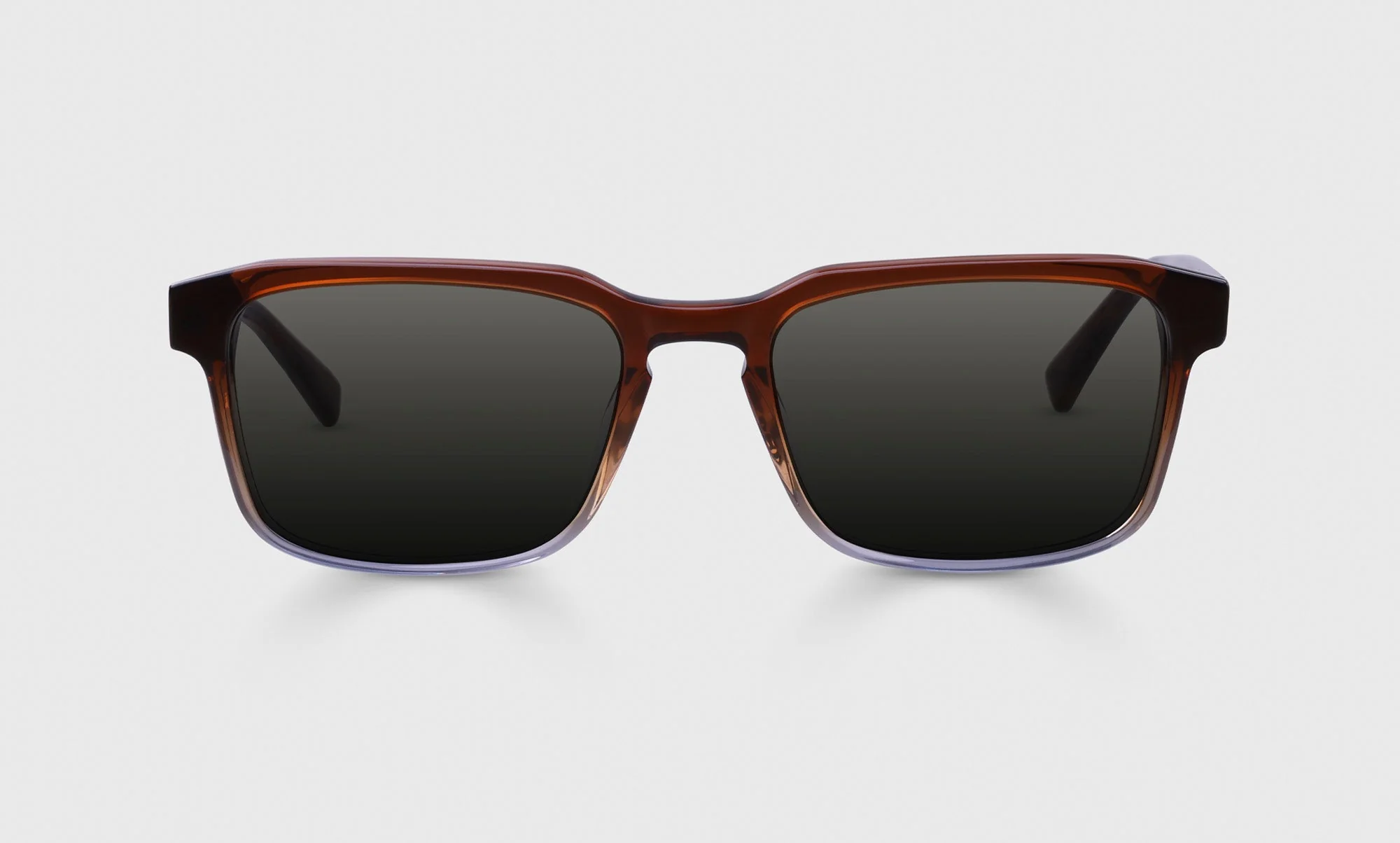 Seymour Glass Color 05 - Mahogany to Fog Grey Crystal Front and Temples