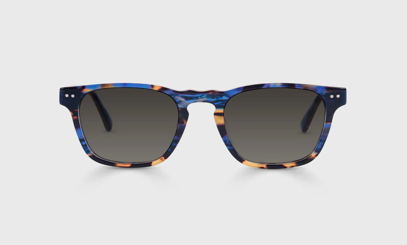 Old Sport Color 50 - Blue and Brown Tortoise Front and Temples