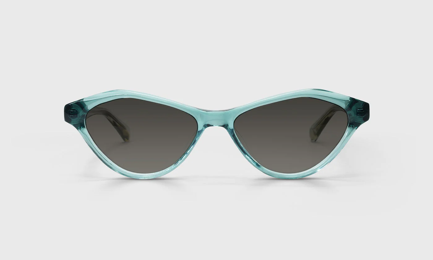 Merry Prankster Average Color 59 - Teal Crystal Front with Teal Demi Temples - Image 2