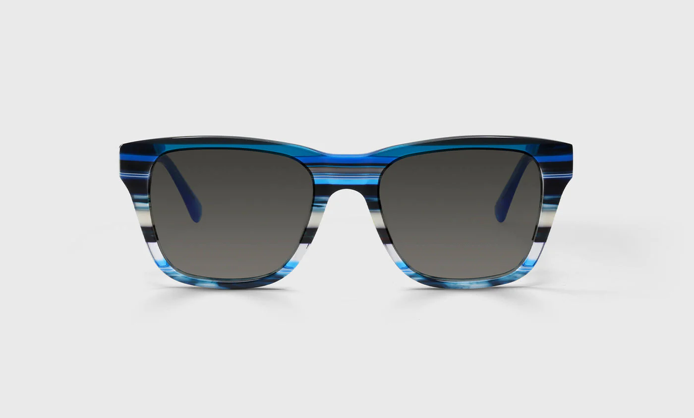 Kvetcher Narrow Color 10 - Blue Stripe Front with Blue Crystal Temples