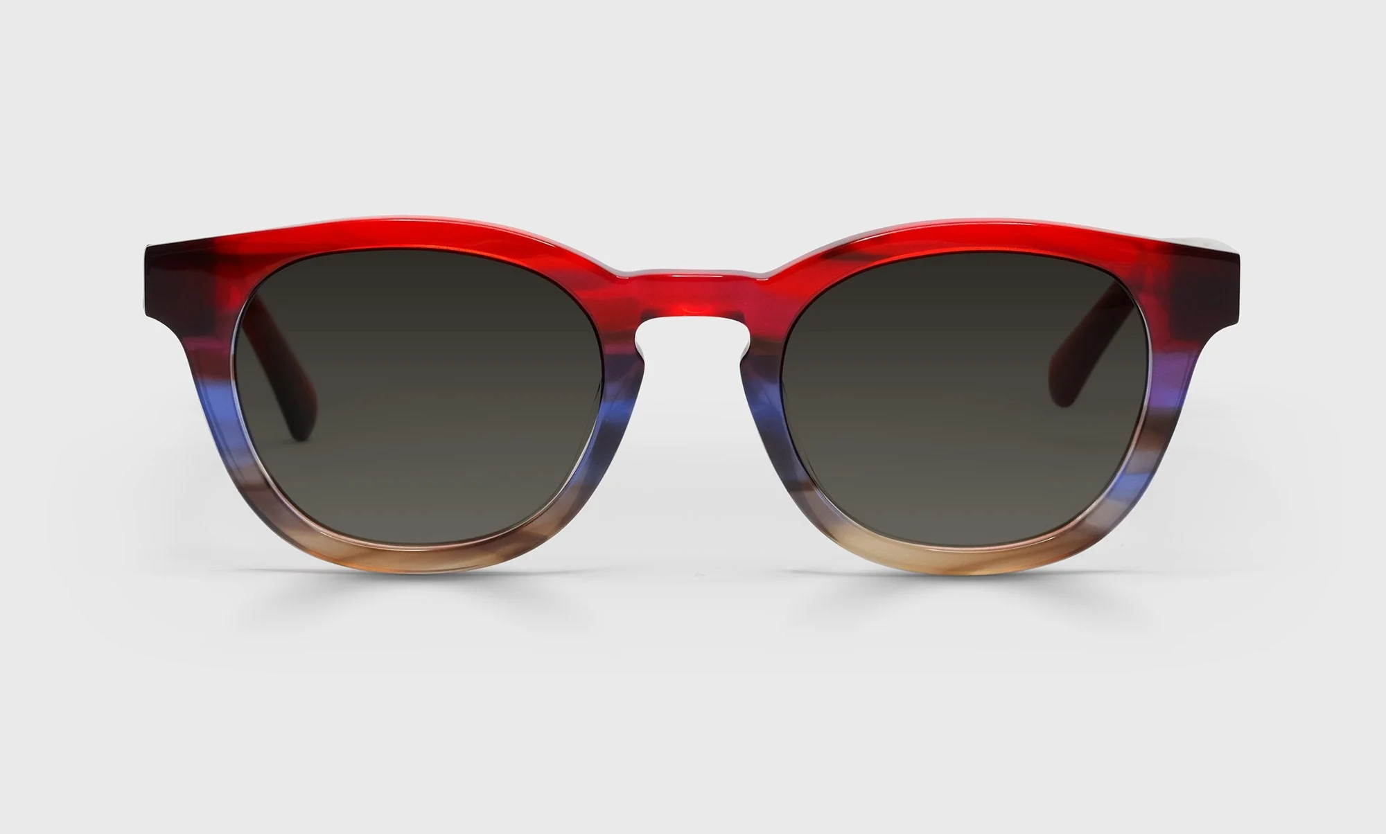Waylaid Wide Color 02 - Red Demi to Blue Fade Front with Red Demi Temples - Image 2