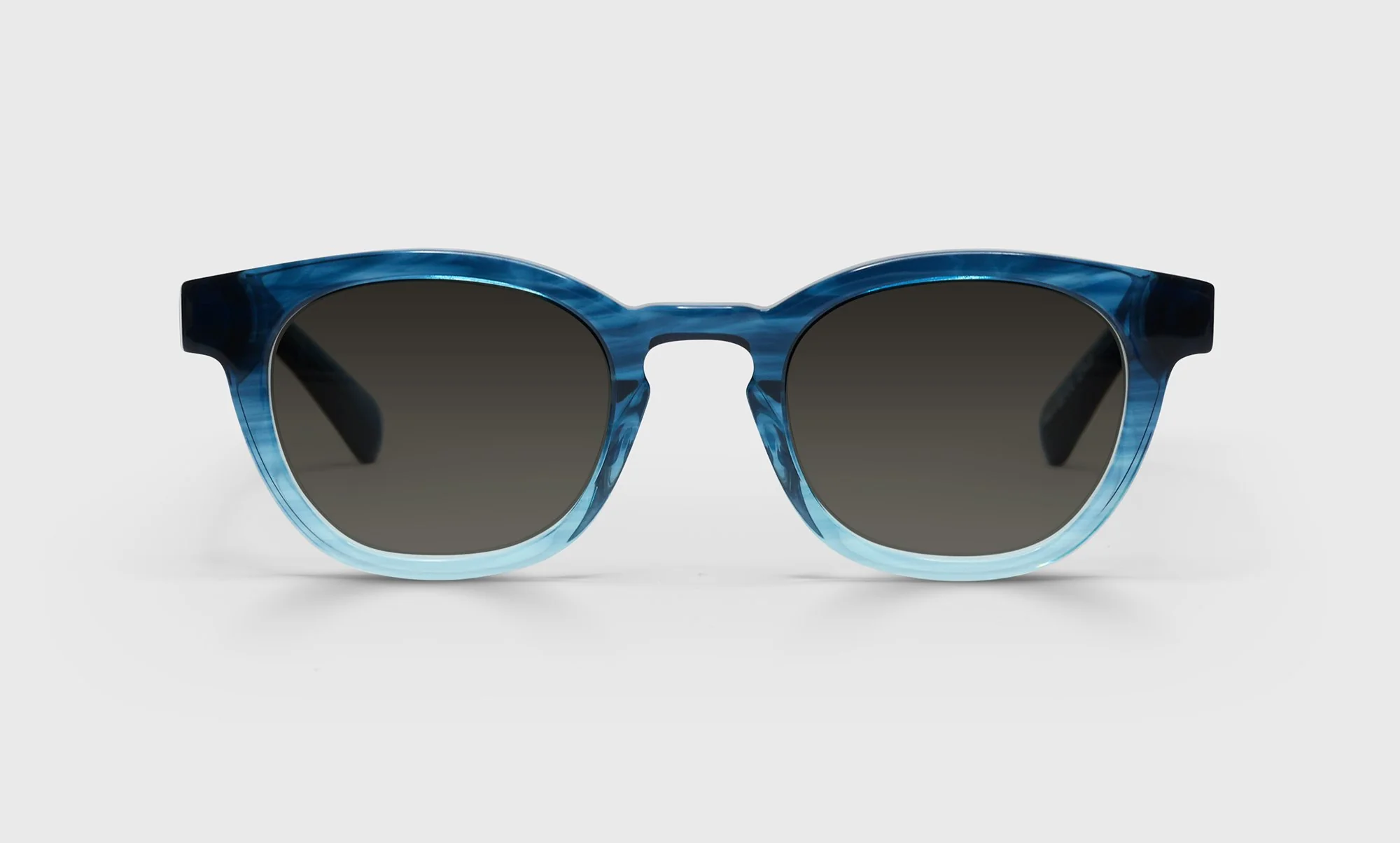 Waylaid Wide Color 11 - Blue Fade Crystal Front with Blue Temples - Image 5