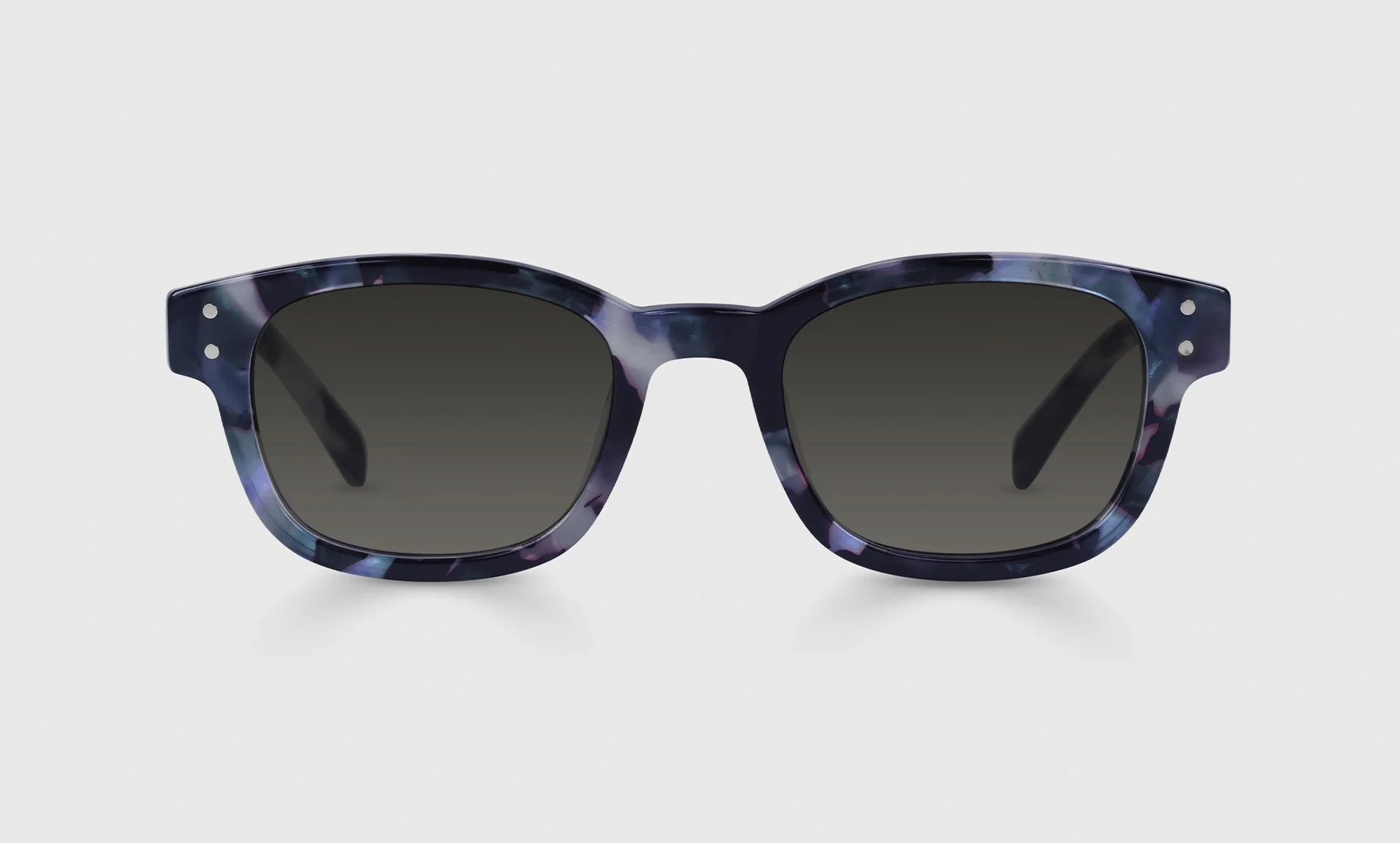 Biff Wide Color 13 - Blueberry Tortoise Front and Temples