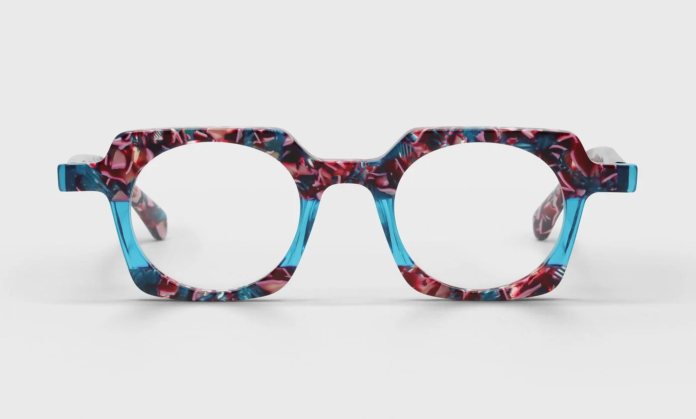 Chutzpah'd Color 45 - Pink and Teal Front and Temples - Image 2
