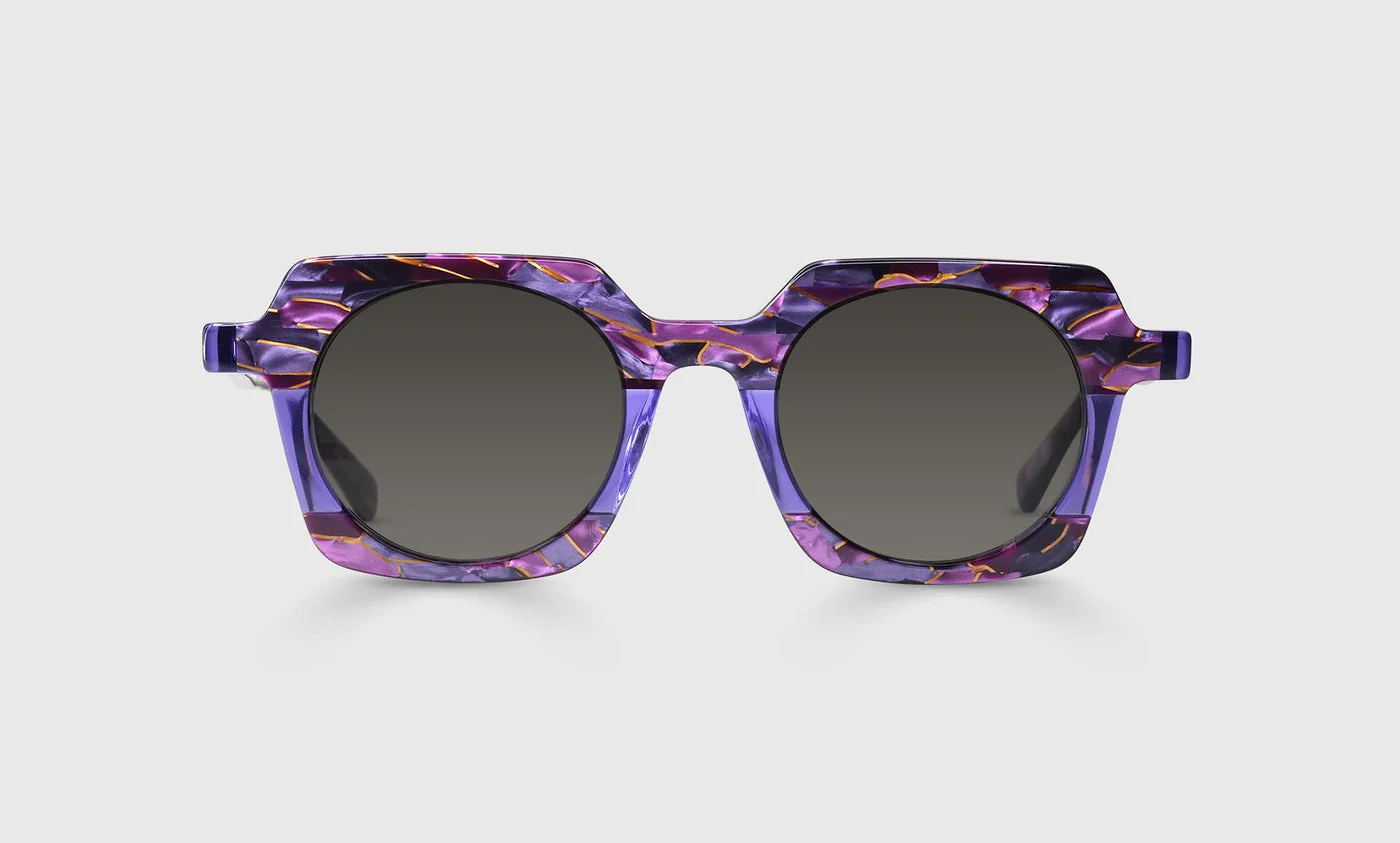 Chutzpah'd Color 15 - Purple, Pink, and Gold Mosaic Front and Temples