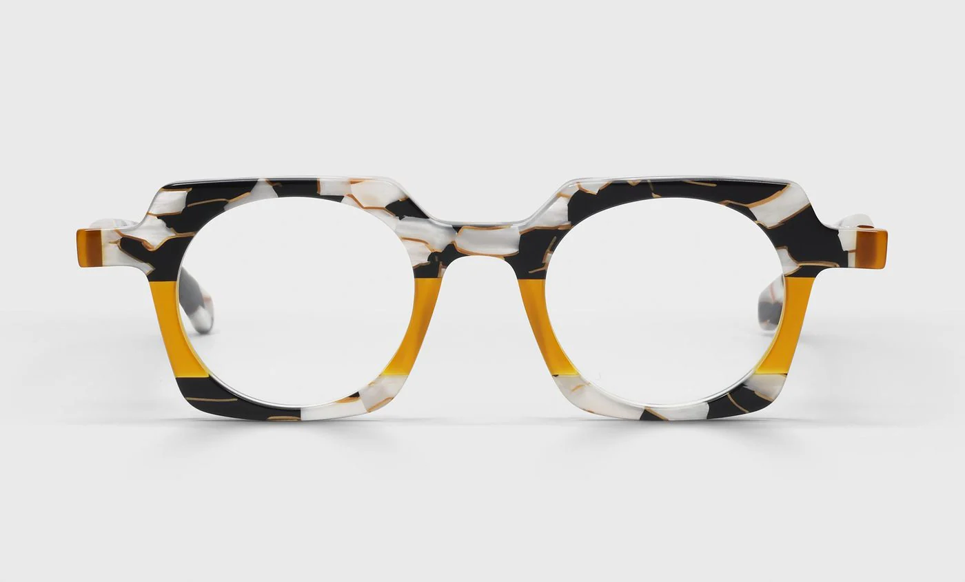 Chutzpah'd Color 99 - Black, White, and Orange Front and Temples - Image 2