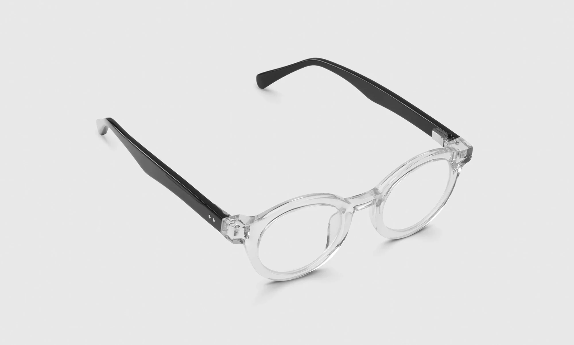 TV Party Narrow Color 51 - Crystal Clear Front with Black Temples - Image 3