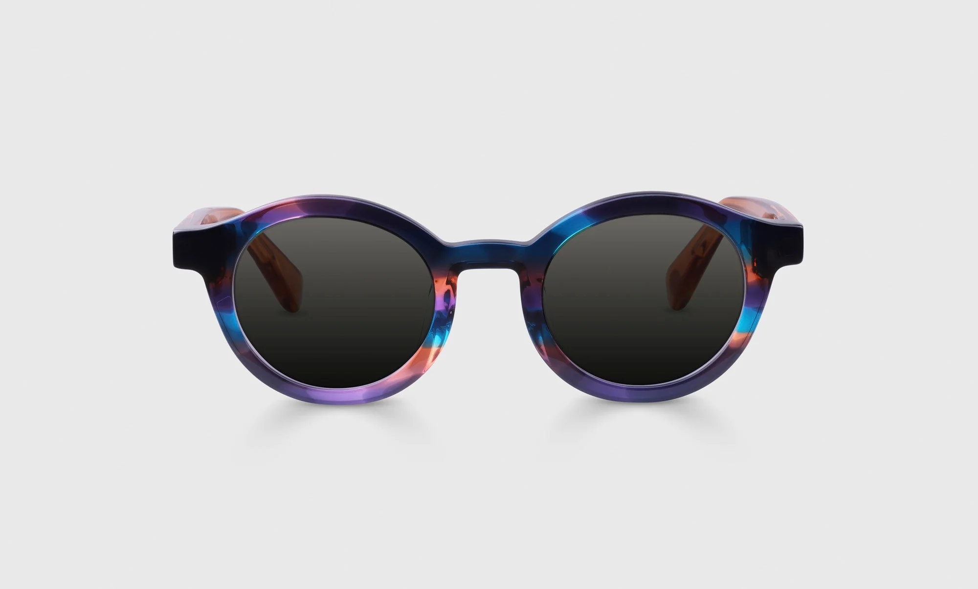 TV Party Narrow Color 13 - Purple and Orange Multi-Color Front with Orange Crystal Temples - Image 2