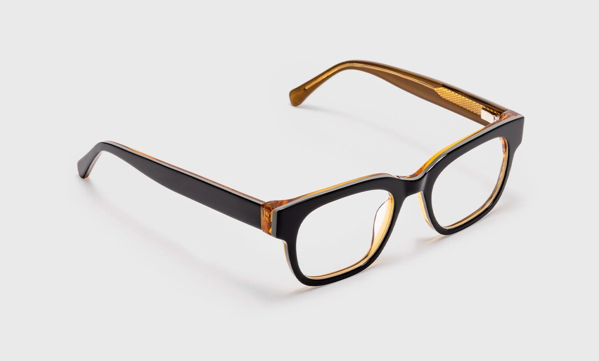 Numero Uno Color 00 - Milky Black, Grey, and Amber Layered Front and Temples - Image 3