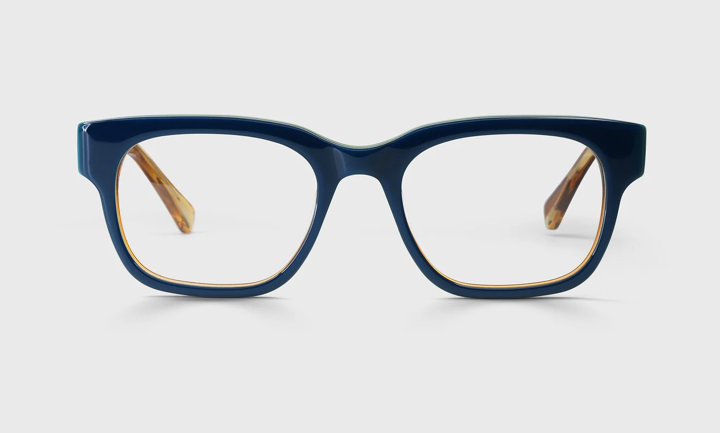 Numero Uno Color 59 - Layered Teal Front with Blonde Horn Temples
