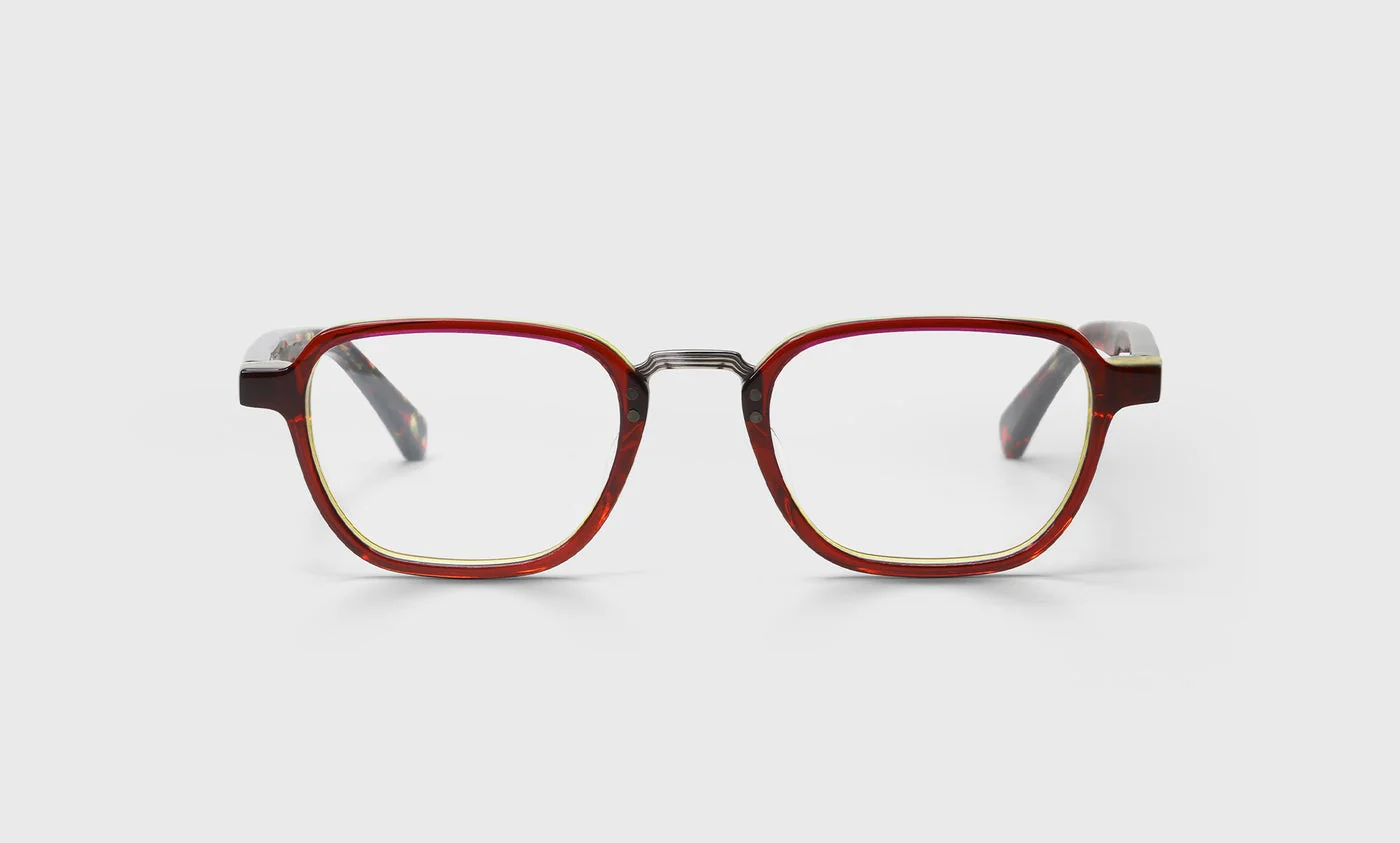 Intrepid Color 01 - Layered Red and Yellow Front with Red Tortoise Temples