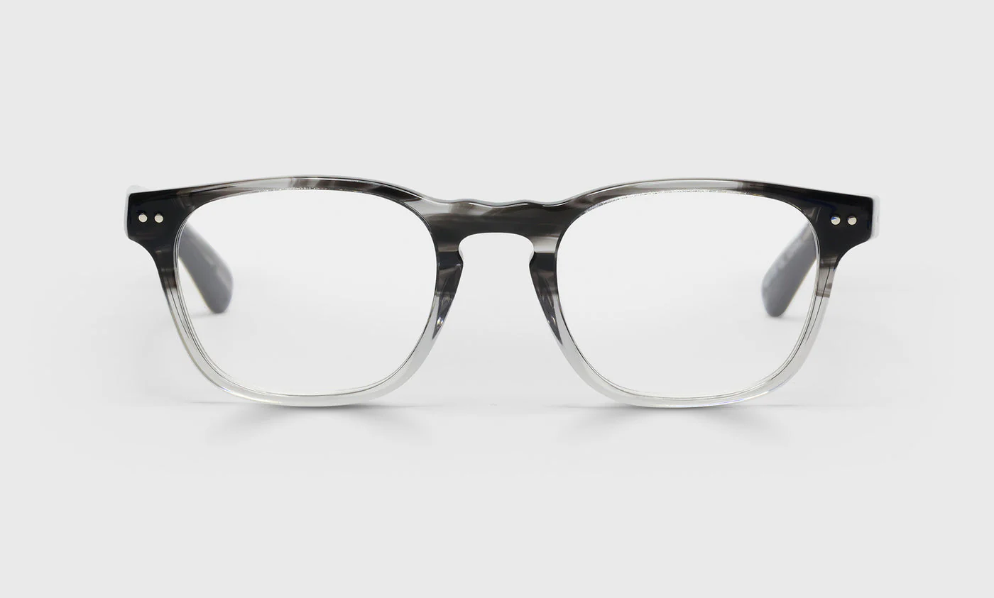Old Sport Wide Color 88 - Black Grey Fade Front with Black Temples