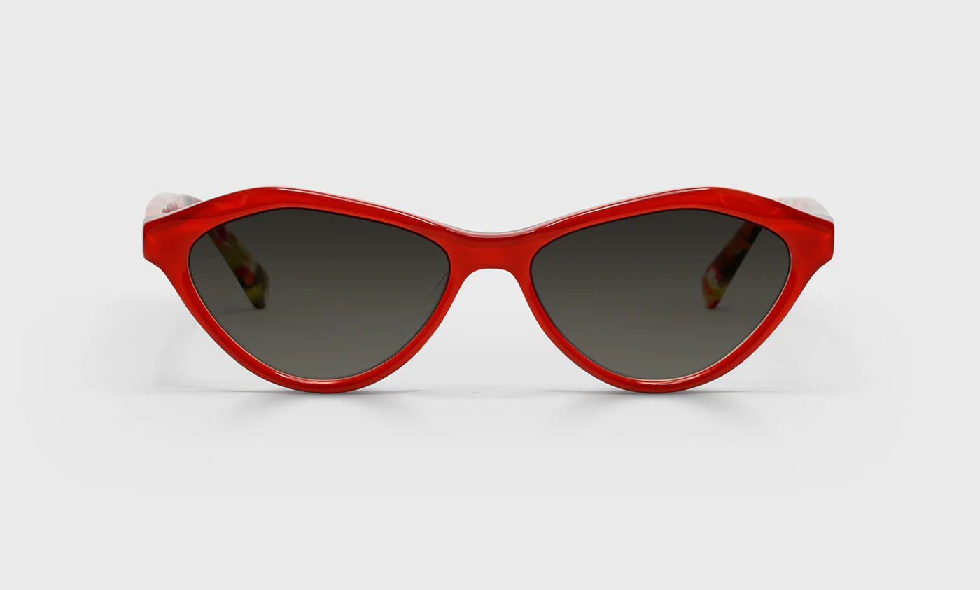 Merry Prankster Wide Color 01 - Red Front with Red Chop Temples