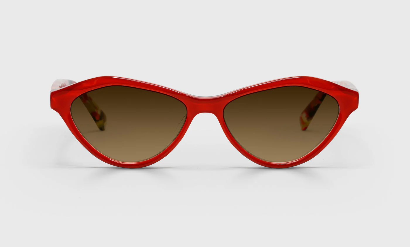 Merry Prankster Wide Color 01 - Red Front with Red Chop Temples
