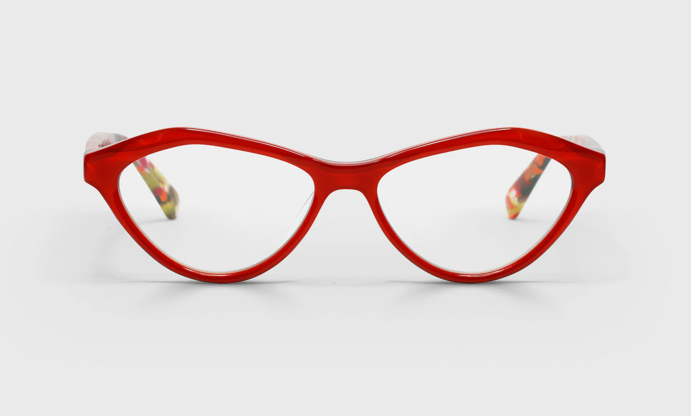 Merry Prankster Wide Color 01 - Red Front with Red Chop Temples