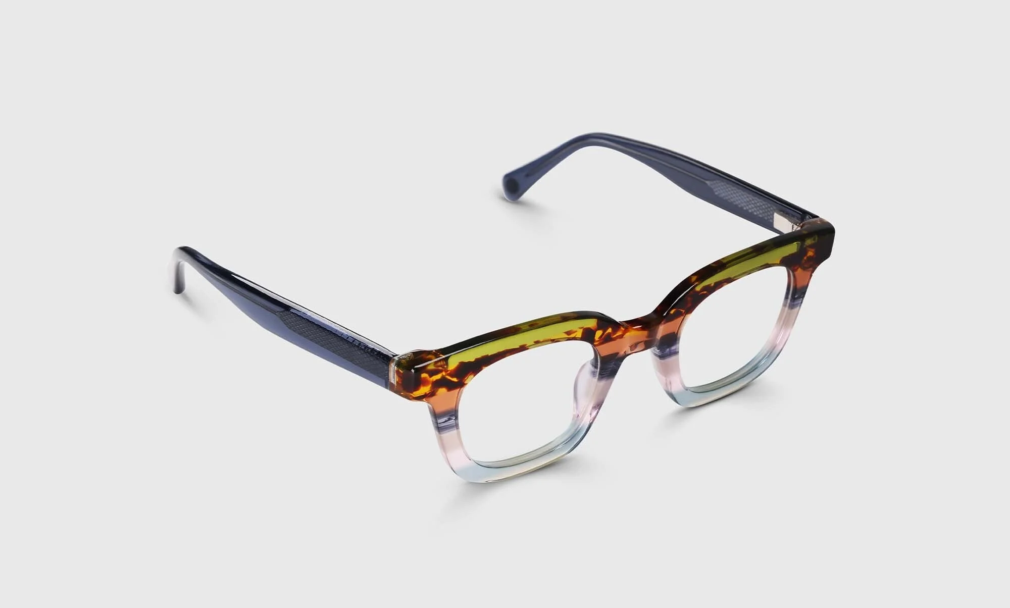 Anomaly Color 10 - Earth Tone Stripe Front with Blue Grey Temples - Image 3