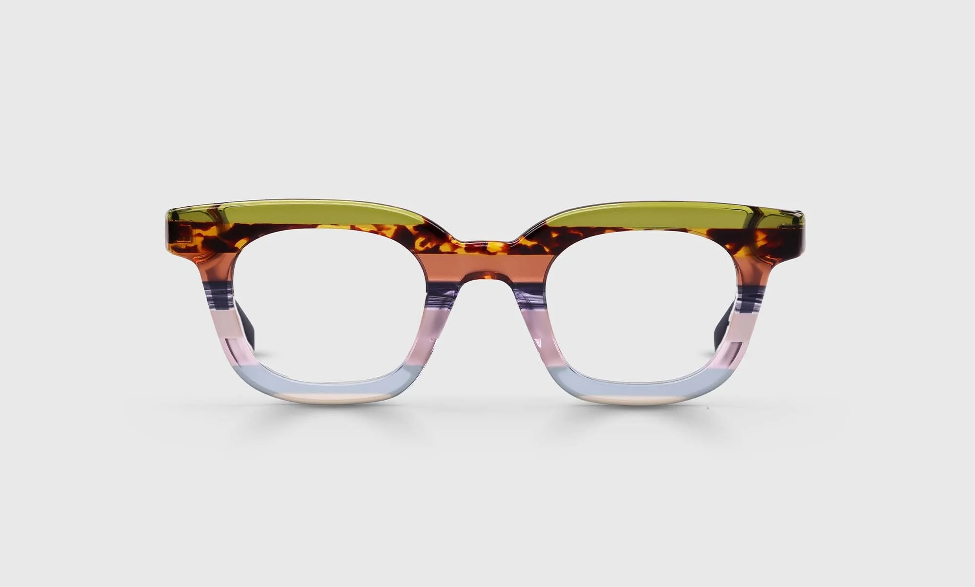 Anomaly Color 10 - Earth Tone Stripe Front with Blue Grey Temples