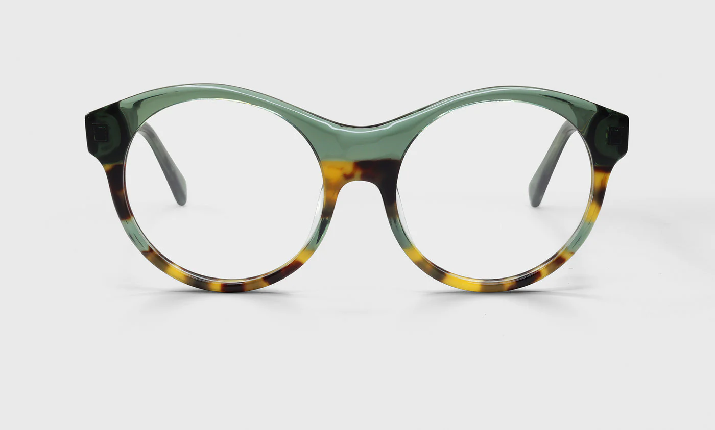 Off the Record Color 17 - Green and Tortoise Front and Temples
