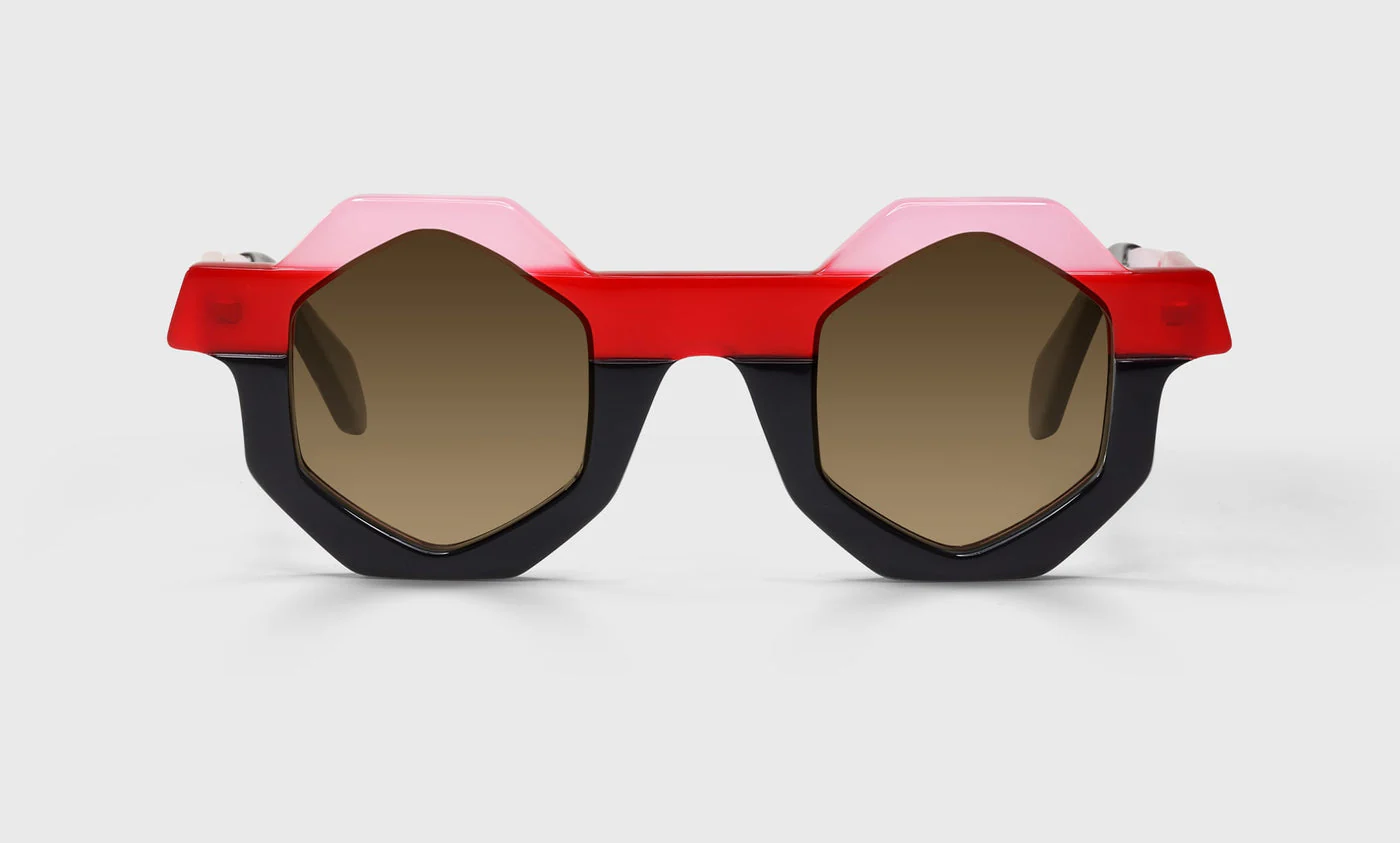 Glasses, In Theory Color 01 - A Prismatic Blend of Pink, Ruby, and Asphalt