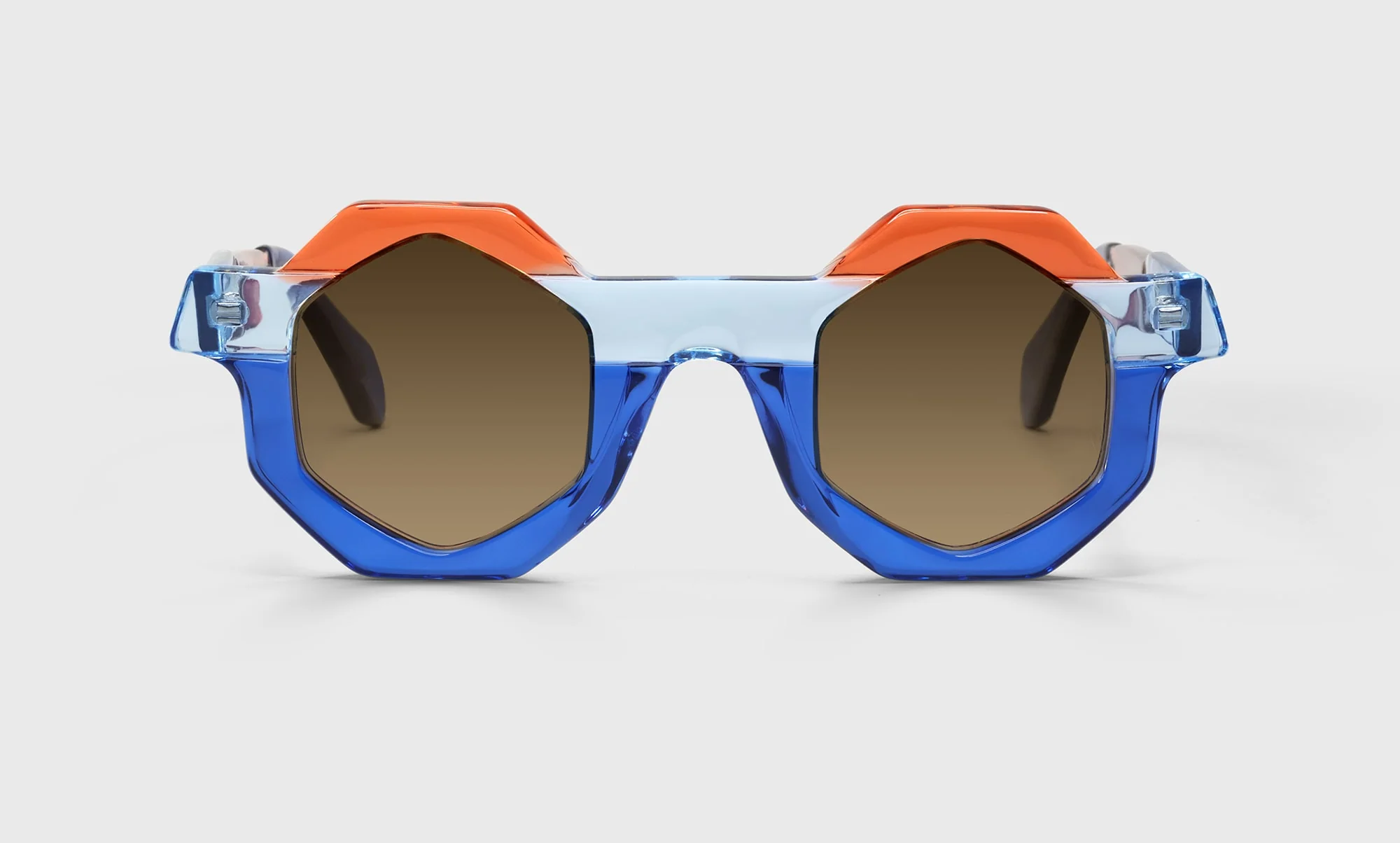 Glasses, In Theory Color 10 - A Vivid Merger of Marmalade, Cerulean, and Azurite