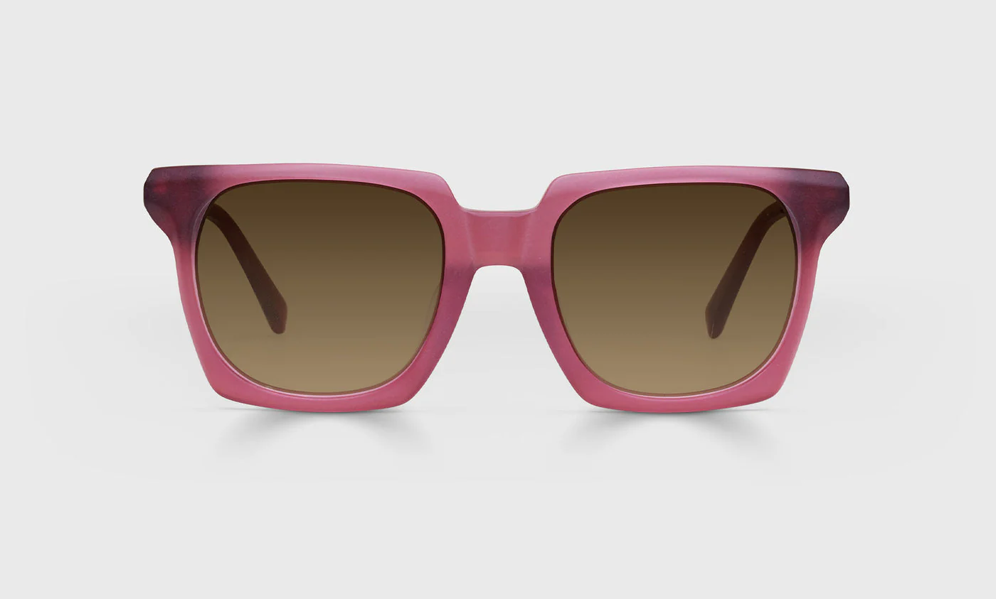 Cooking With Gas Color 44 - Milky Burgundy Front with Light Gunmetal Temples