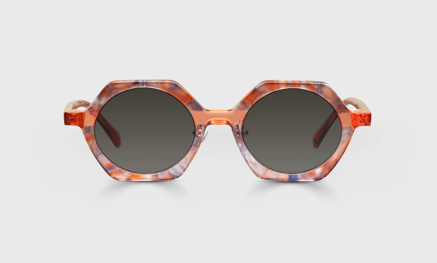 Paradox Color 76 - Orange Pattern Front with Orange Crystal Temples - Image 2