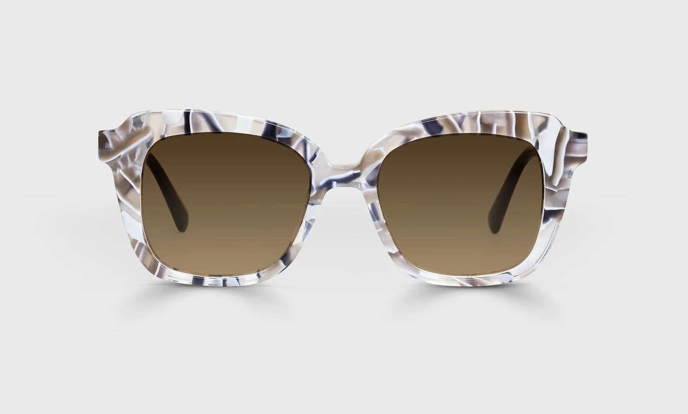 Dichotomy Color 01 - Black & White Chop Front with Black Temples