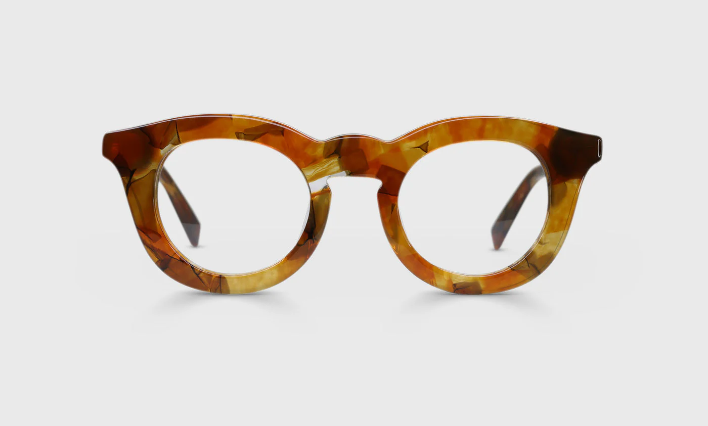 Profuse Color 77 - Orange Pattern Front and Temples