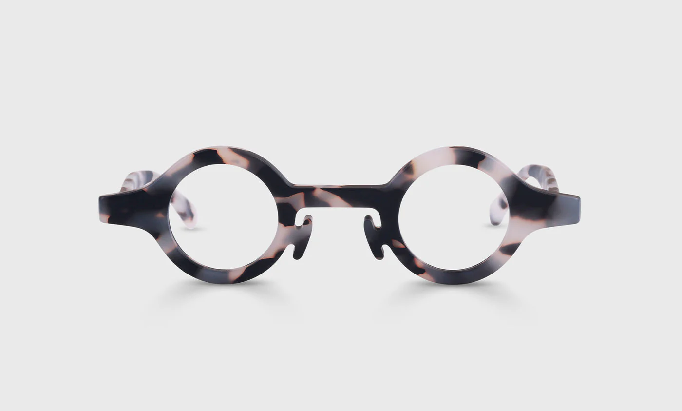 Wackadoodle Color 21 - Matte Grey Tortoise Front and Temples