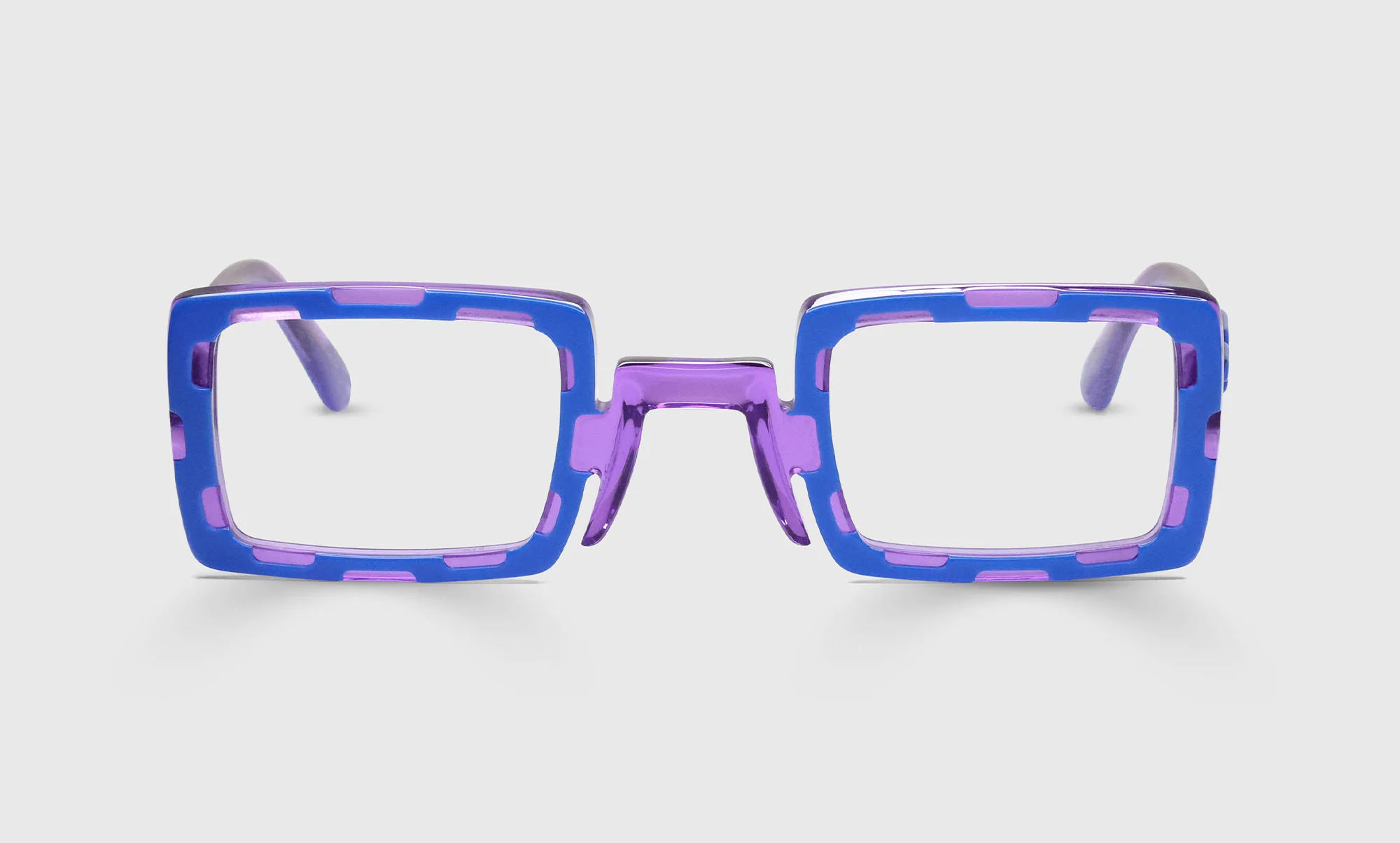 Hi Art Color 15 - Dimensional Cut-Outs of Azure on Top of Crystal Violet
