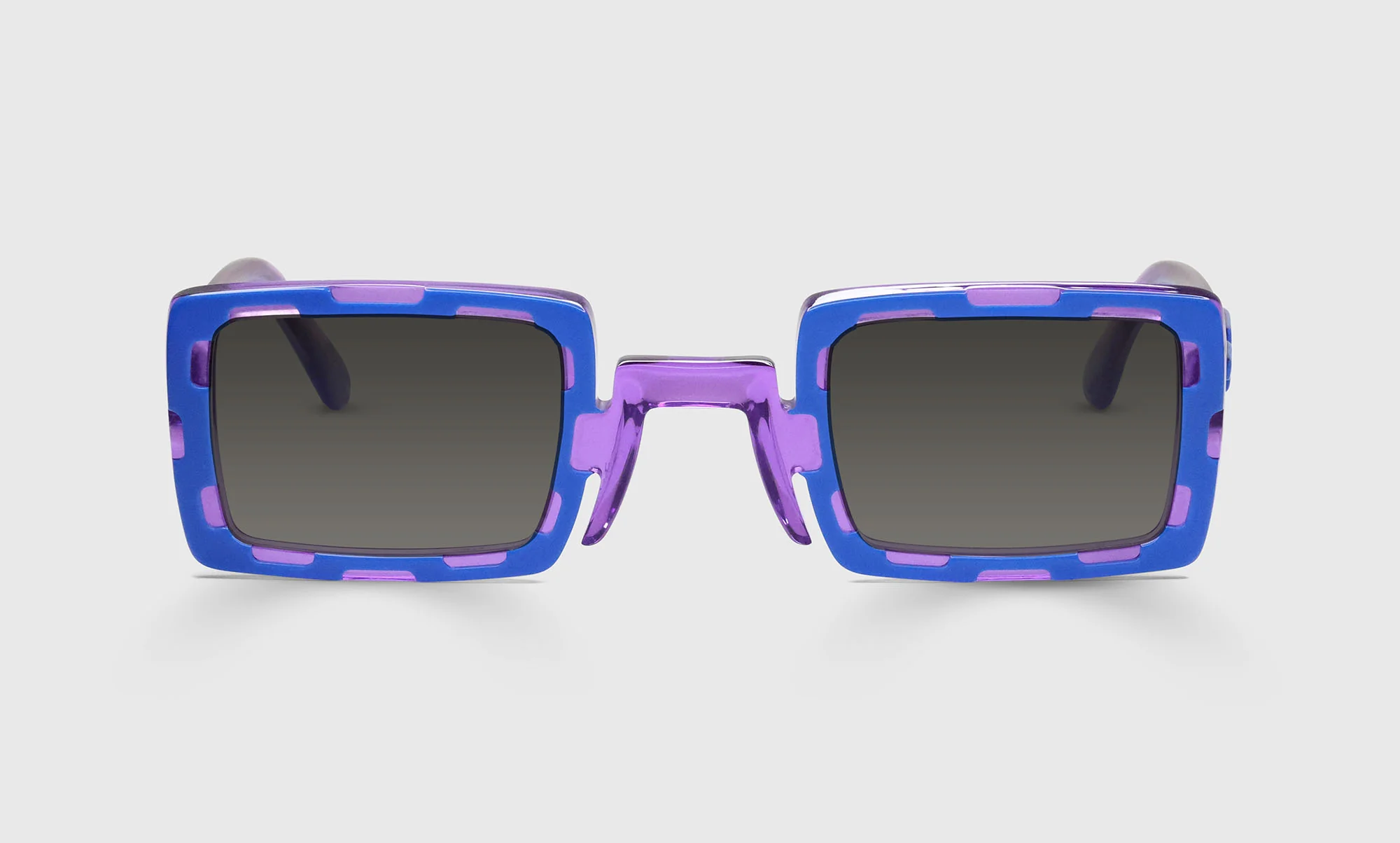 Hi Art Color 15 - Dimensional Cut-Outs of Azure on Top of Crystal Violet