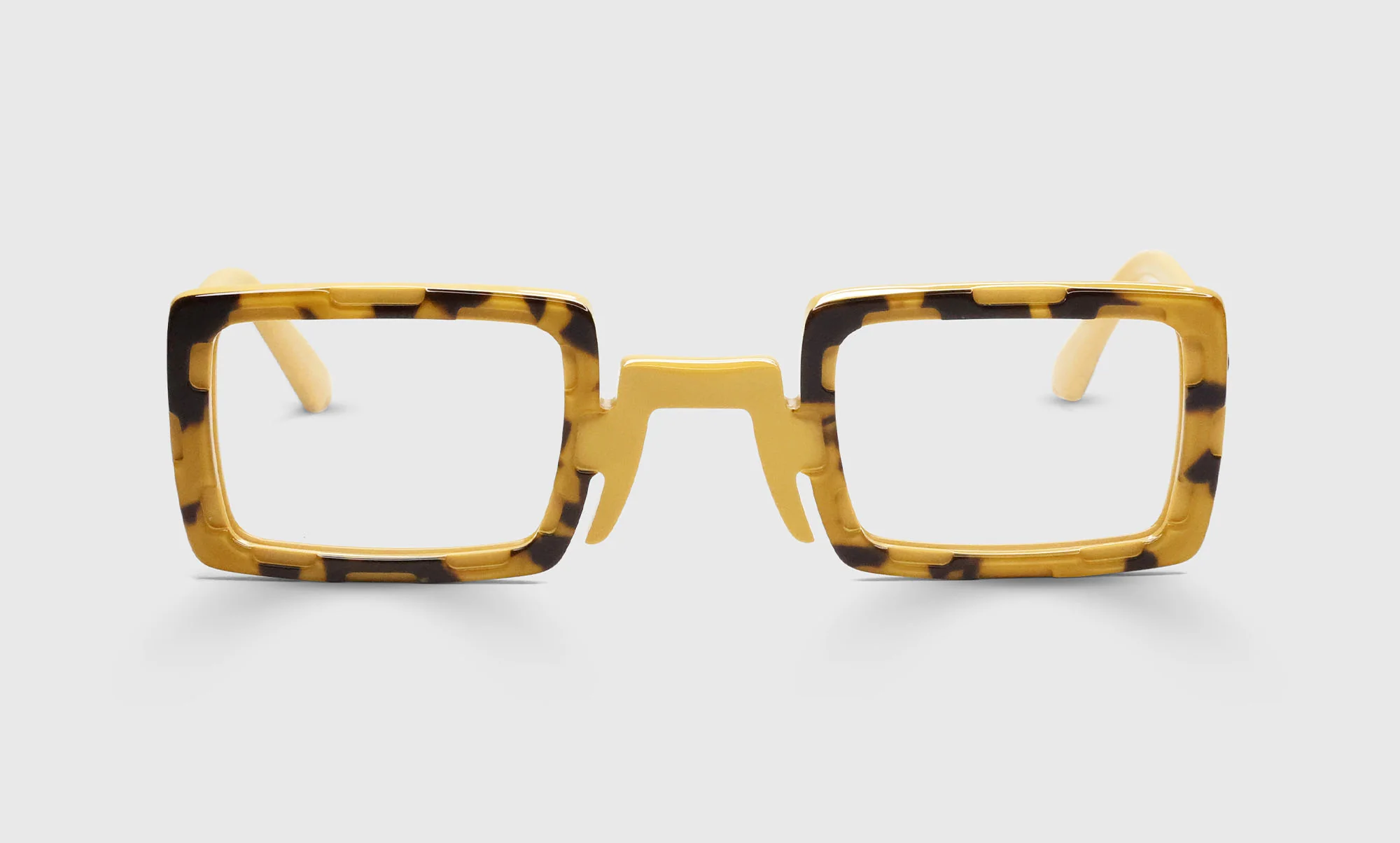 Hi Art Color 77 - Dimensional Cut-Outs of Black and Crystal Tortoise on Top of Marigold