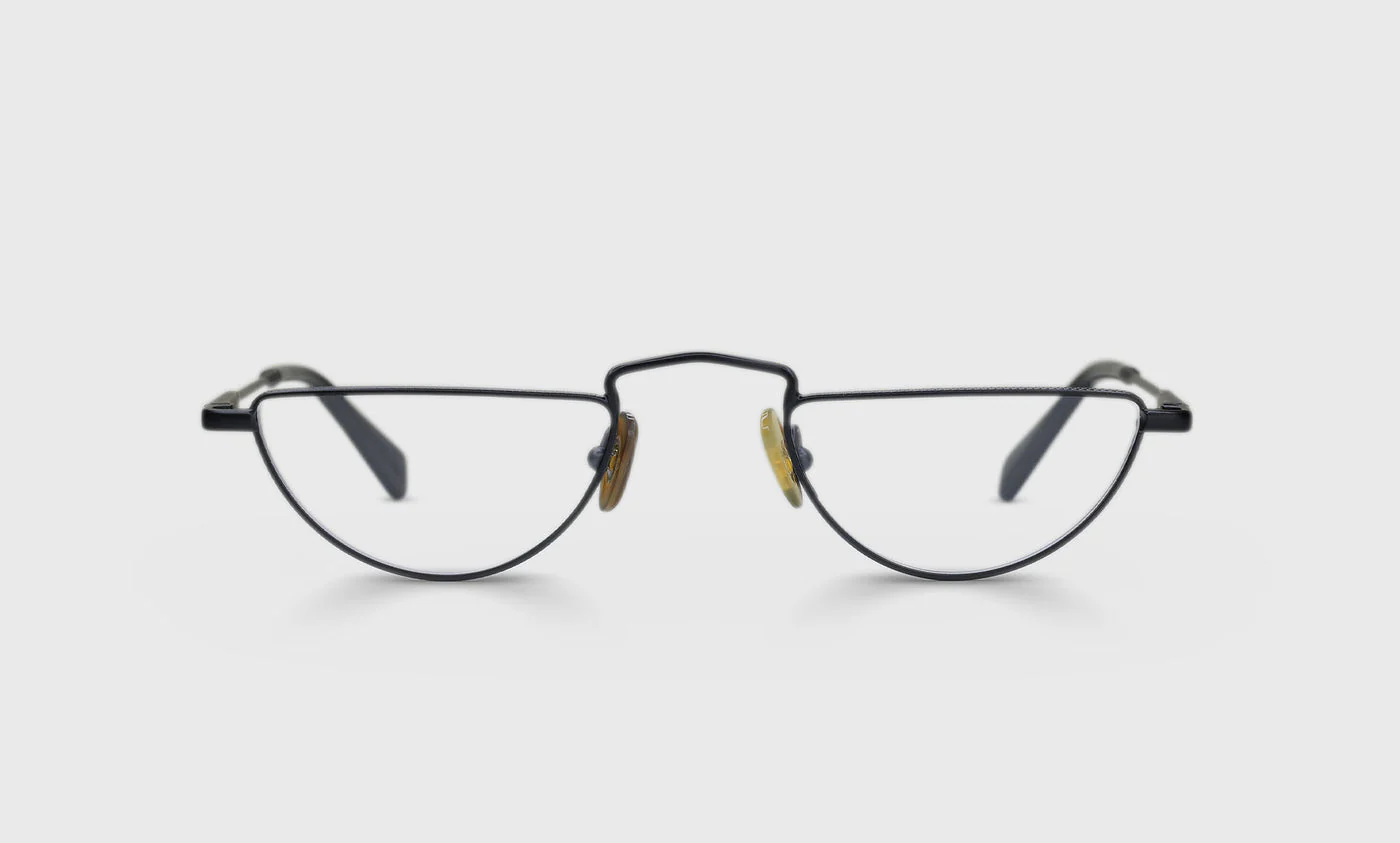 Half The Chance Color 00 - Matte Black Metal Front with Matte Black Temples